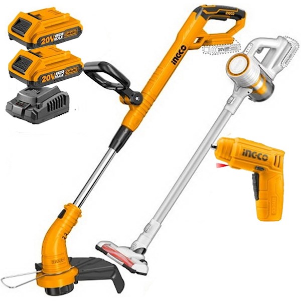 მტვერსასრუტი + კომპლექტი Ingco COSLI23032, 3Pcs Combo Set, Grey/Orange